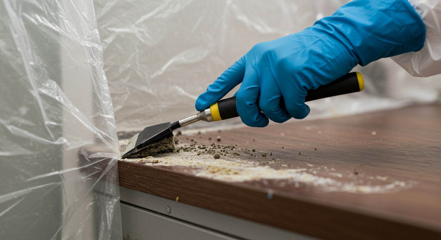 Professional mold remediation process in Riverton, UT.
