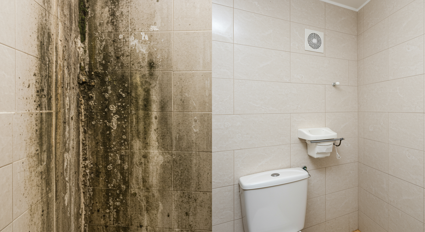 Before and After Mold Remediation