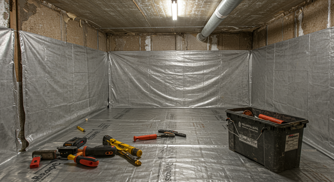 Crawl Space Encapsulation Process