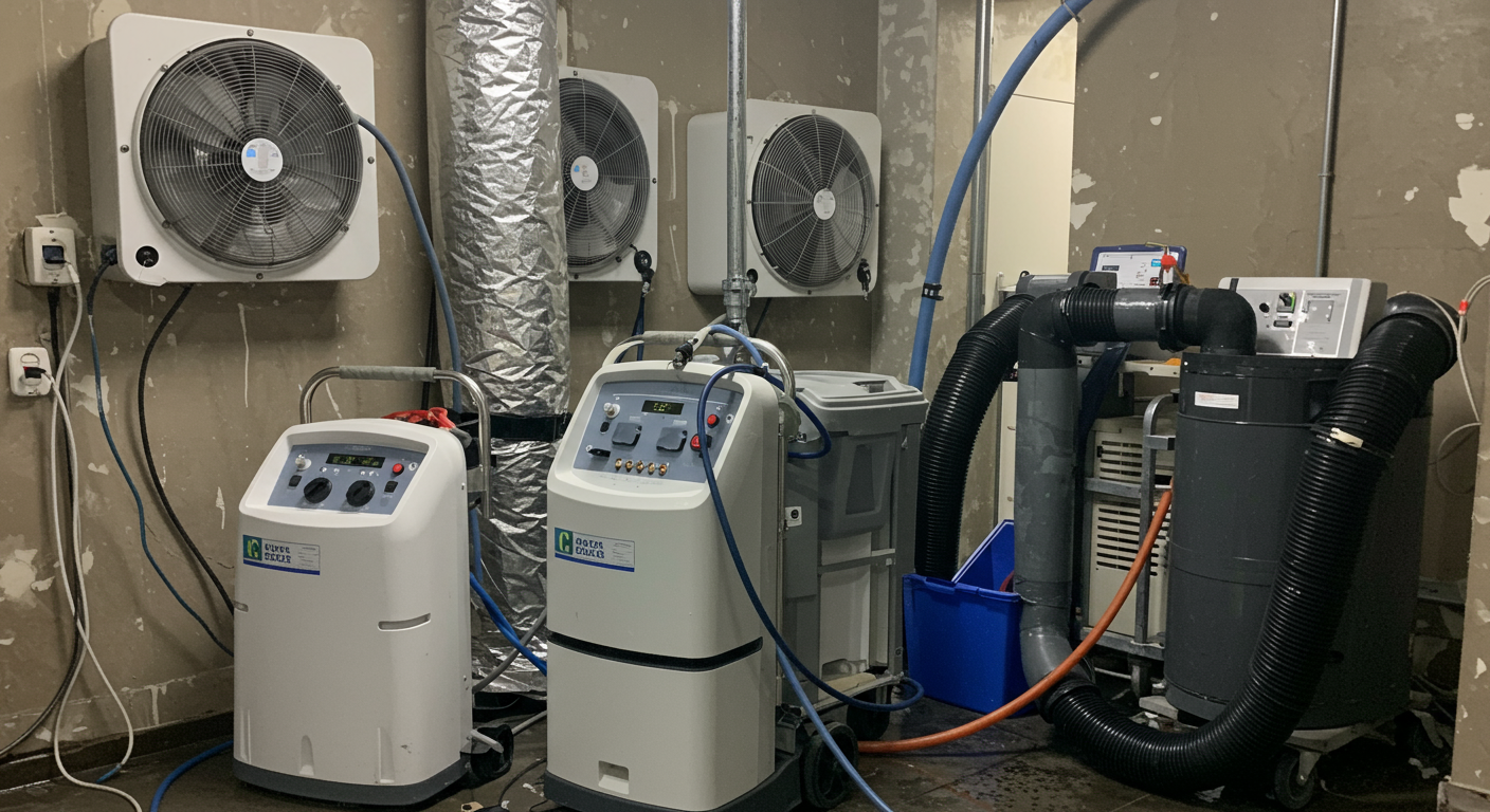 Drying Process for Water Damage